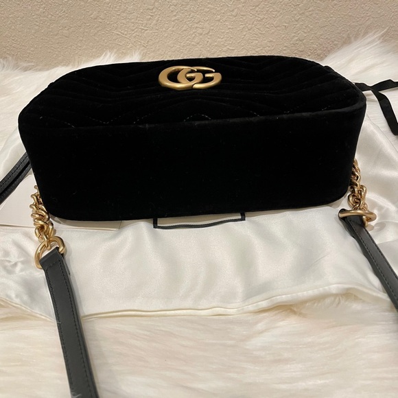 NEW Authentic Gucci Camera Bag GG Marmont Velvet - Picture 7 of 12